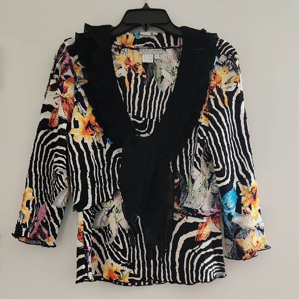 Alberto Makali Multicolor Patterned Top